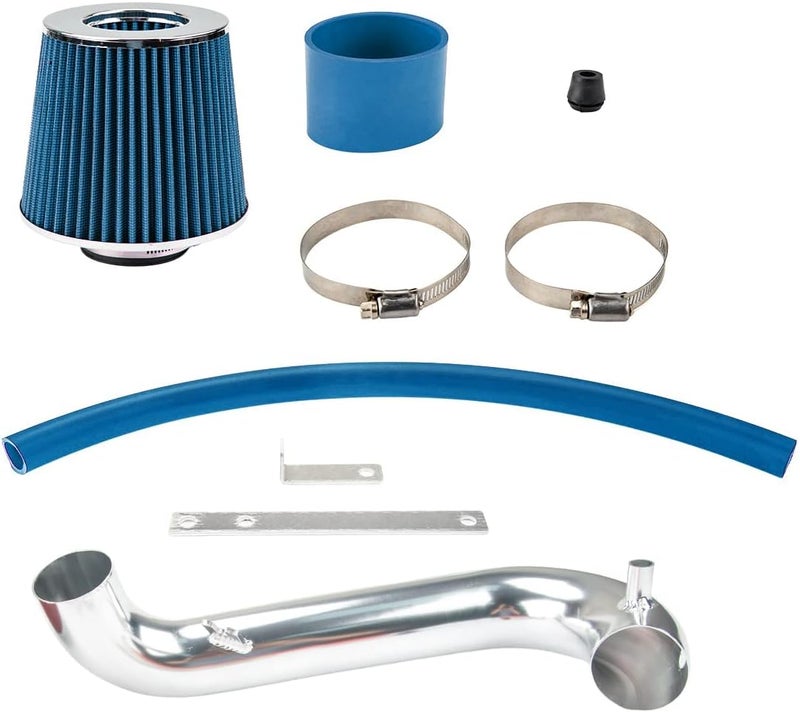 AUTOSITY Air Intake Kit, Cold Air Intake System Kits w/Filter Aluminum Compatible with 2001-2005 Civic 1.7L L4 AT/MT Racing (Blue) - Image 4